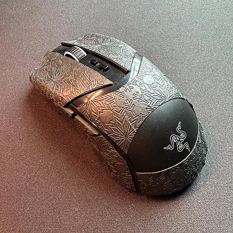 1 Set Ultraglide Muis Anti Slip Sticker Voor Razer Cobra Pro Muizen Antislip Anti Zweettape Sneeuwvlok Textuur