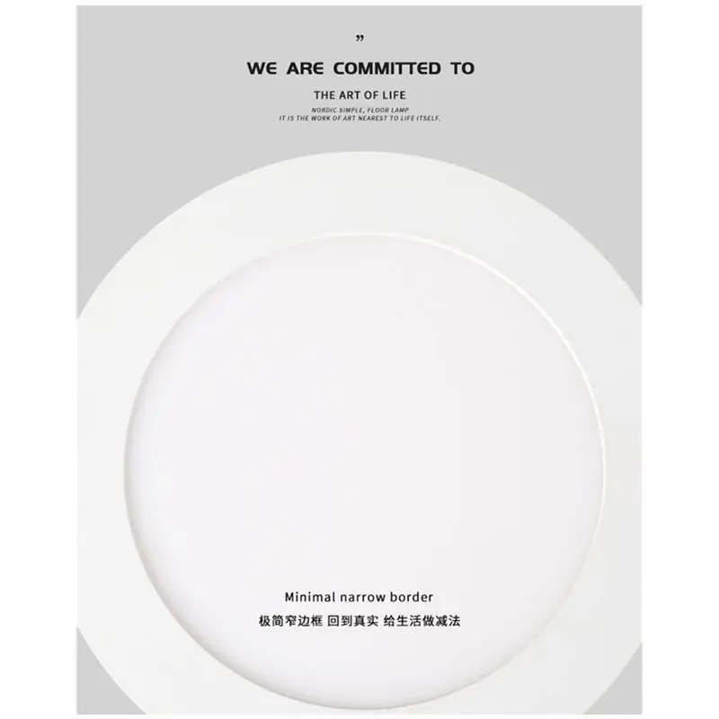 -November Daylight LED Recessed Light 6500K Ultra-Thin Canless Downlight With Junction Box, For Kitchen Living Room Hallway Offi