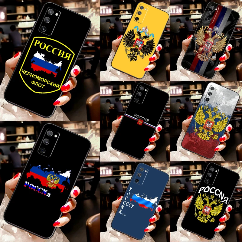 poccnr russia flag Case For Samsung Galaxy S23 S20 FE S21 S22 Ultra Note 20 Note 10 S8 S9 S10 Plus Phone Cover