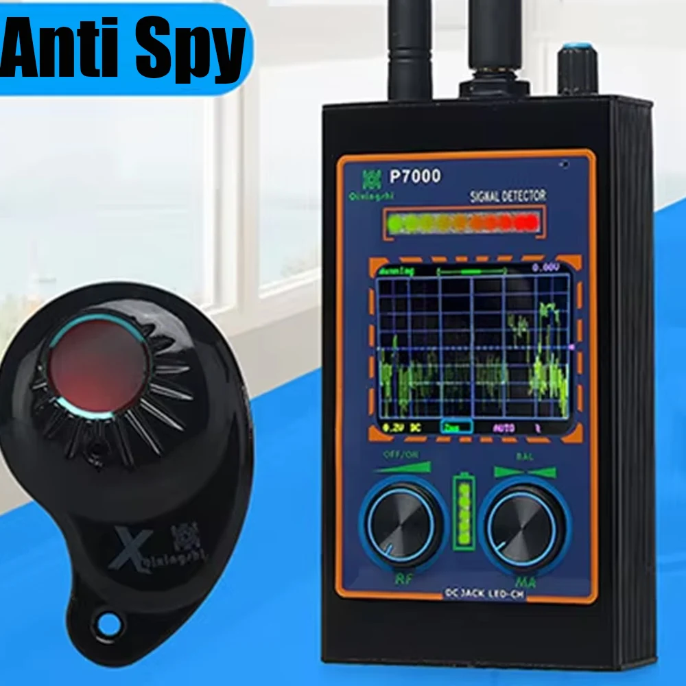 

Detector Hidden Camera RF Signal Anti Spy Tracker Strong Magnetic Detector Wireless Audio Bug GPS Tracker Finder For Car,Meeting