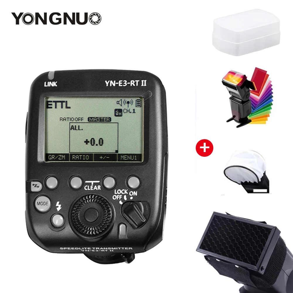 YONGNUO YN600EX-RT II Wireless Flash yn600exrt ii ttl Speedlite E3RT Transmitter for Canon 6D II 5D mark II III IV 1DX Mark III