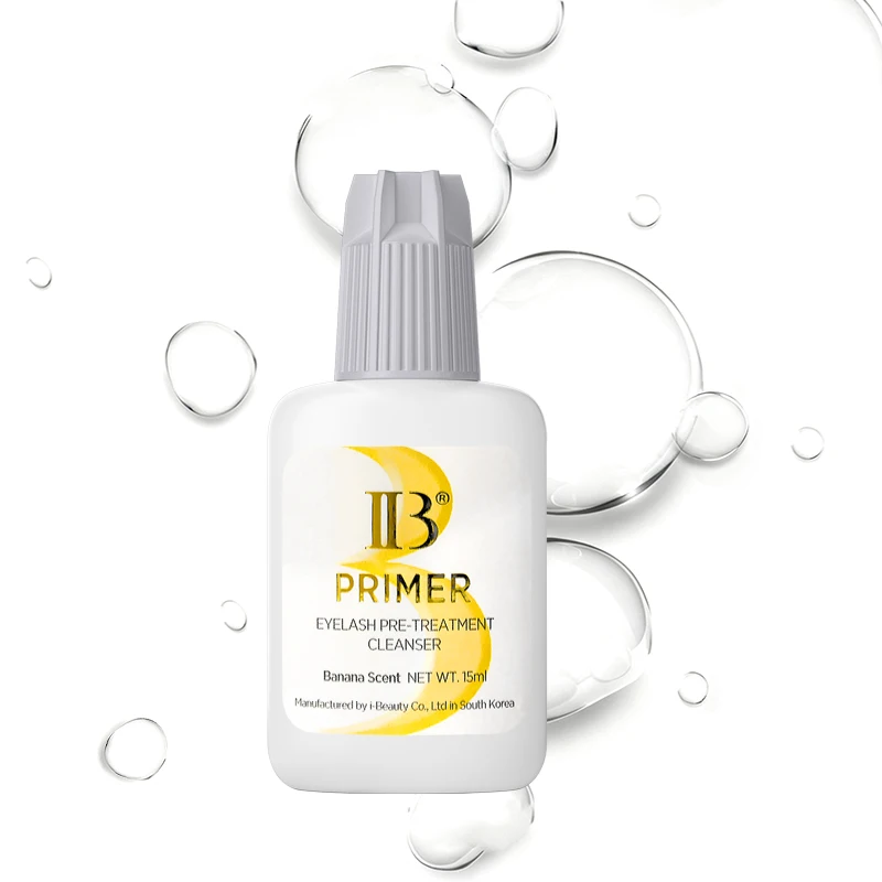 1 botella de imprimación de plátano coreano, suministros de extensión de pestañas postizas IBeauty, pegamento de maquillaje de 15ml, herramientas más fuertes, potenciador de pestañas postizas