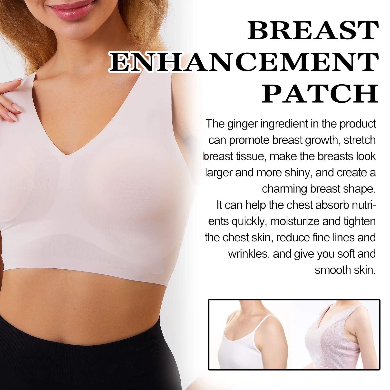 Breast Firming Patch Bust Plumping Augmentation Chest Elasticity Enhancer Improve Boobs Flat Sagging Breast Enlargement Patch