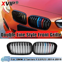 XVIP Car Kidney Replacement Front Grill For BMW F20 F21 118i 120i 125i 2015-2019 Racing Grills Gloss Black Grille Accessories