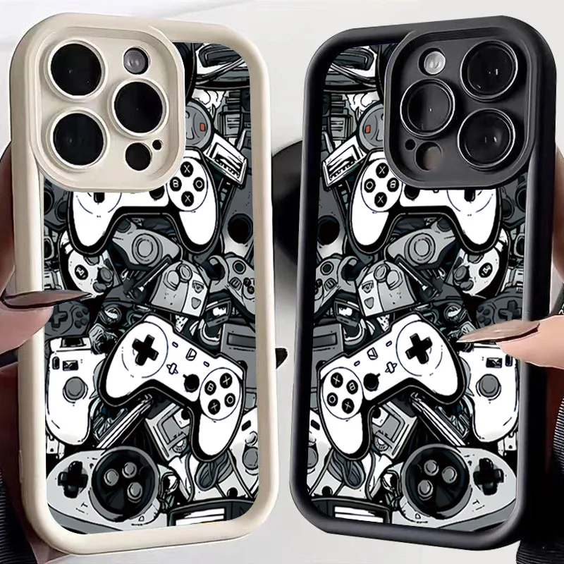 Game Controller Graphic Silicone Case For Samsung Galaxy S26 S25 S24 Ultra S23 FE S22 Plus S21 A56 A54 A35 A55 A34 A33 A53 Cover - view 6