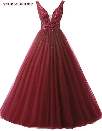 Sweetheart Ball Gown Quinceanera Dresses Vestidos De 15 Anos Formal Crystal Beading Tulle Birthday Party Gowns