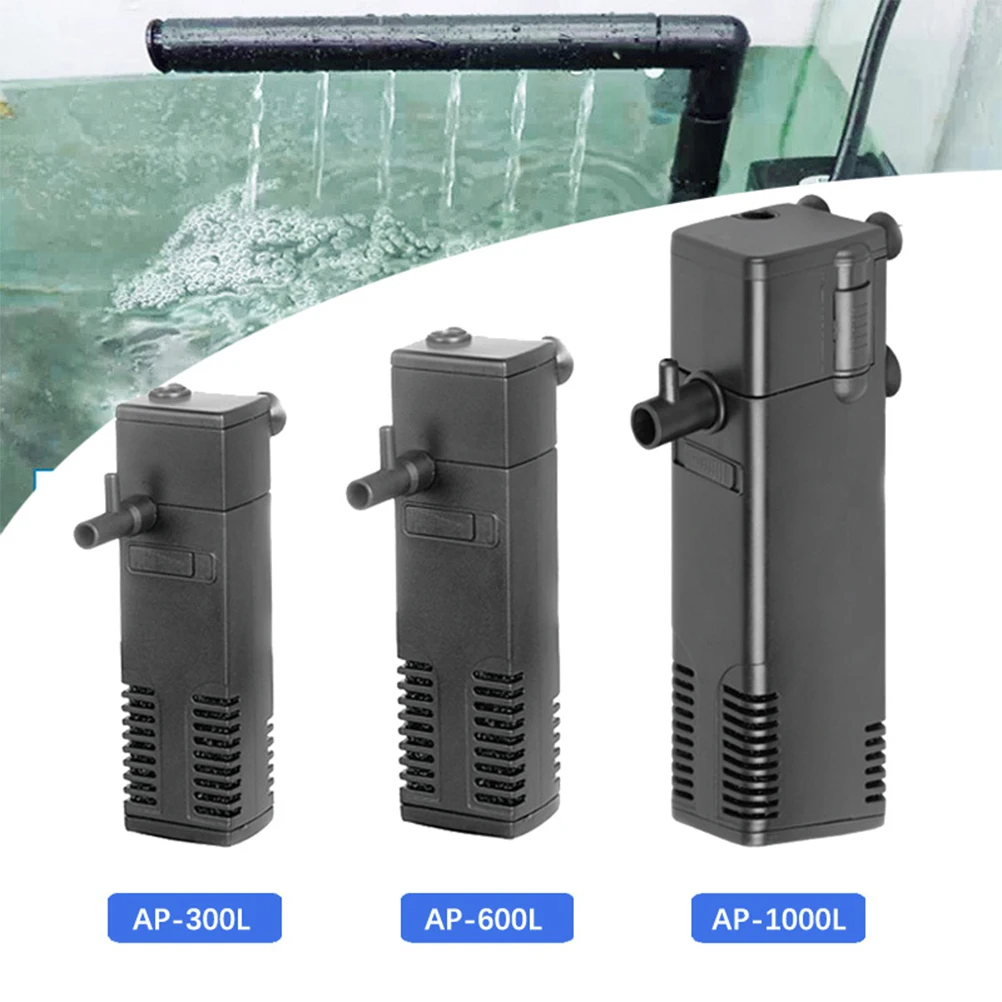 

1PC 3 in 1 Fish Tank Filter Pump 12V/24V 3W 200L/H Multifunction Submersible Pump Aquarium Filter Pump - EU Plug (220V 3W 200L/H