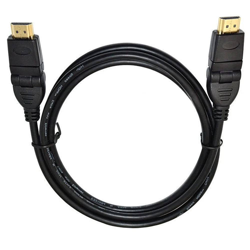 HDMI-متوافق 2.0 إصدار M/M 360 درجة كابل رصاص بزاوية يمين يسار قابل للتعديل 1 م/1.5 م/2 م/3 م/5 م