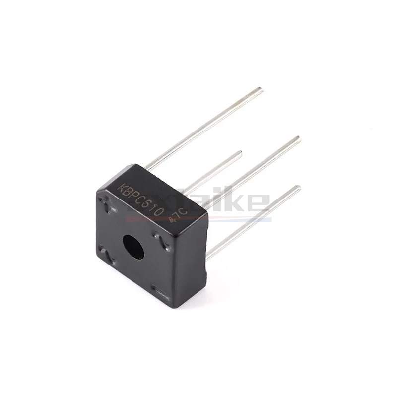 10PCS KBPC606 KBPC608 KBPC610 KBPC1010 6A 10A 1000V 1KV 600V 800V DIP 4Pin Diode Square Bridge Rectifier