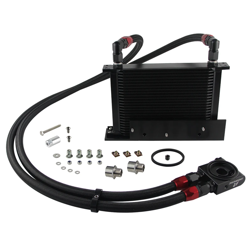 25 Row AN10 Oil Cooler Kit  w/Filter Thermostat Fits For Nissan Fairlady 350Z Z33 03-08 3.5L/370Z Z34 09-17 3.7L V6 Engine