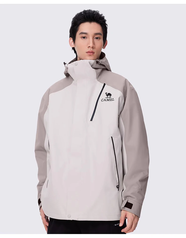 GOLDEN CAMEL Outdoor Hiking Jackets for Men Three-in-One Waterproof Fleece Jacket Women Windbreakers Warm 2024 Star Same Style