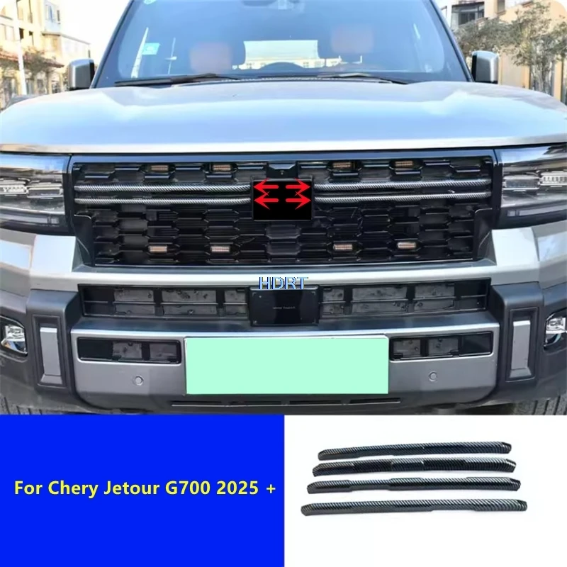 

Для Chery Jetour G700 2025 + автомобильный стиль, передние гоночные грили, отделка кузова, защитная крышка, декоративные аксессуары, внешняя наклейка