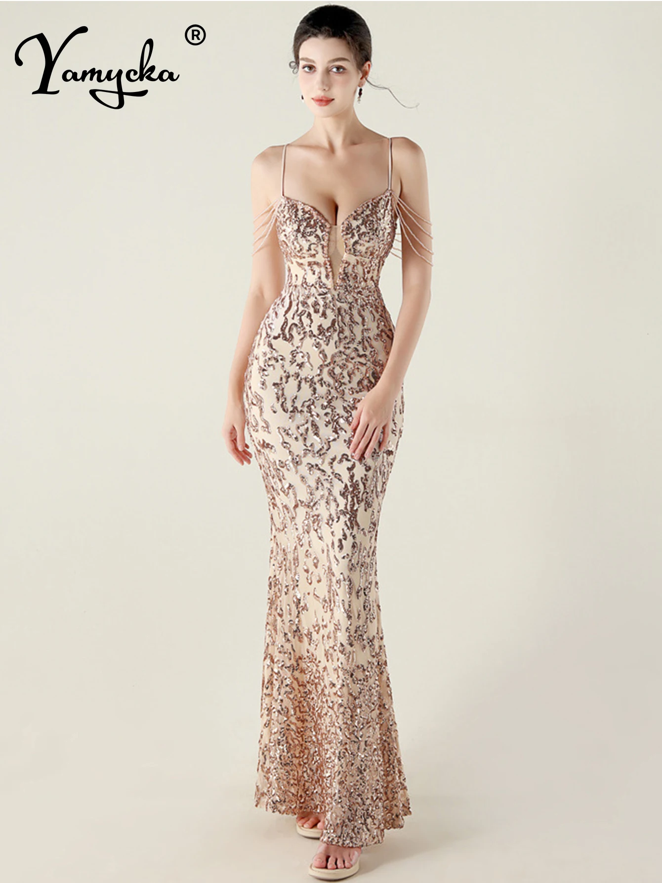 

Sexy backless white sequin summer dress women elegant wedding party long dresses 2025 woman luxury prom evening dresses vestidos