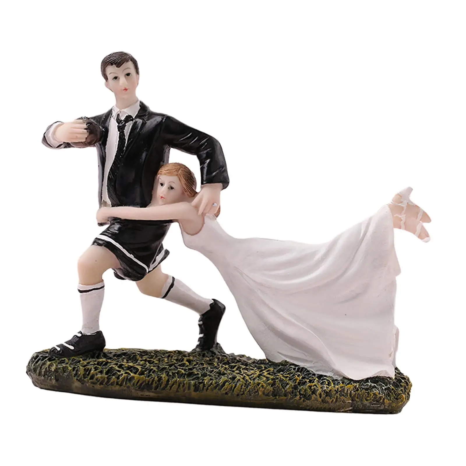 Wedding Cake Topper Bride And Groom Figurines for Gifts Table Anniversary