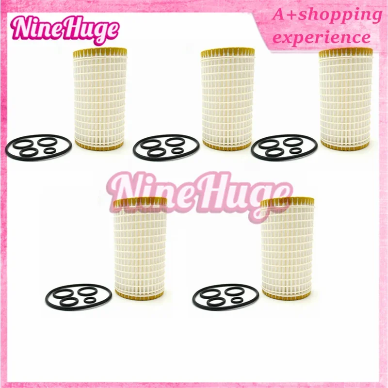 5PCS New Insert Engine Oil Filter HU718/5x For Chrysler Fiat Mercedes Benz w203 w204 w211 w212 A0001802609 05183748AA 05183748AB