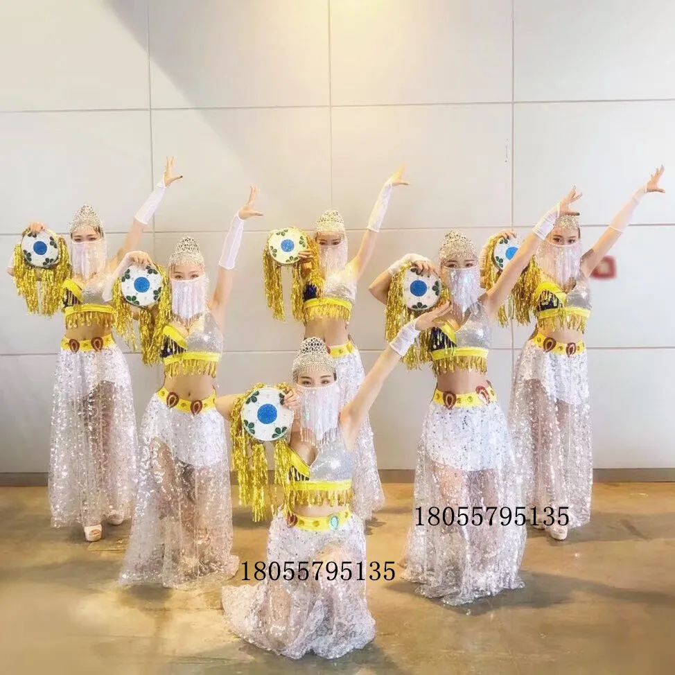 Western Region Dance Costumes Ethnic Dance Costumes Sea City Mirage Dance Costumes Beautiful Dazzling Sound Dance Costumes