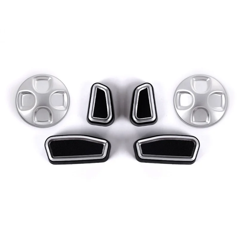 1 Set Of 6 Pieces Car Accessories Seat Button Cover for 2014 2015 2016 2017 Interior Accessories