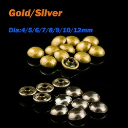 Garment Rivets 4mm 5mm 6mm7mm 8mm 9mm 10mm 12mm Gold/Silver Domed Single Cap Rivets Leather Sewing Crafts Studs Button