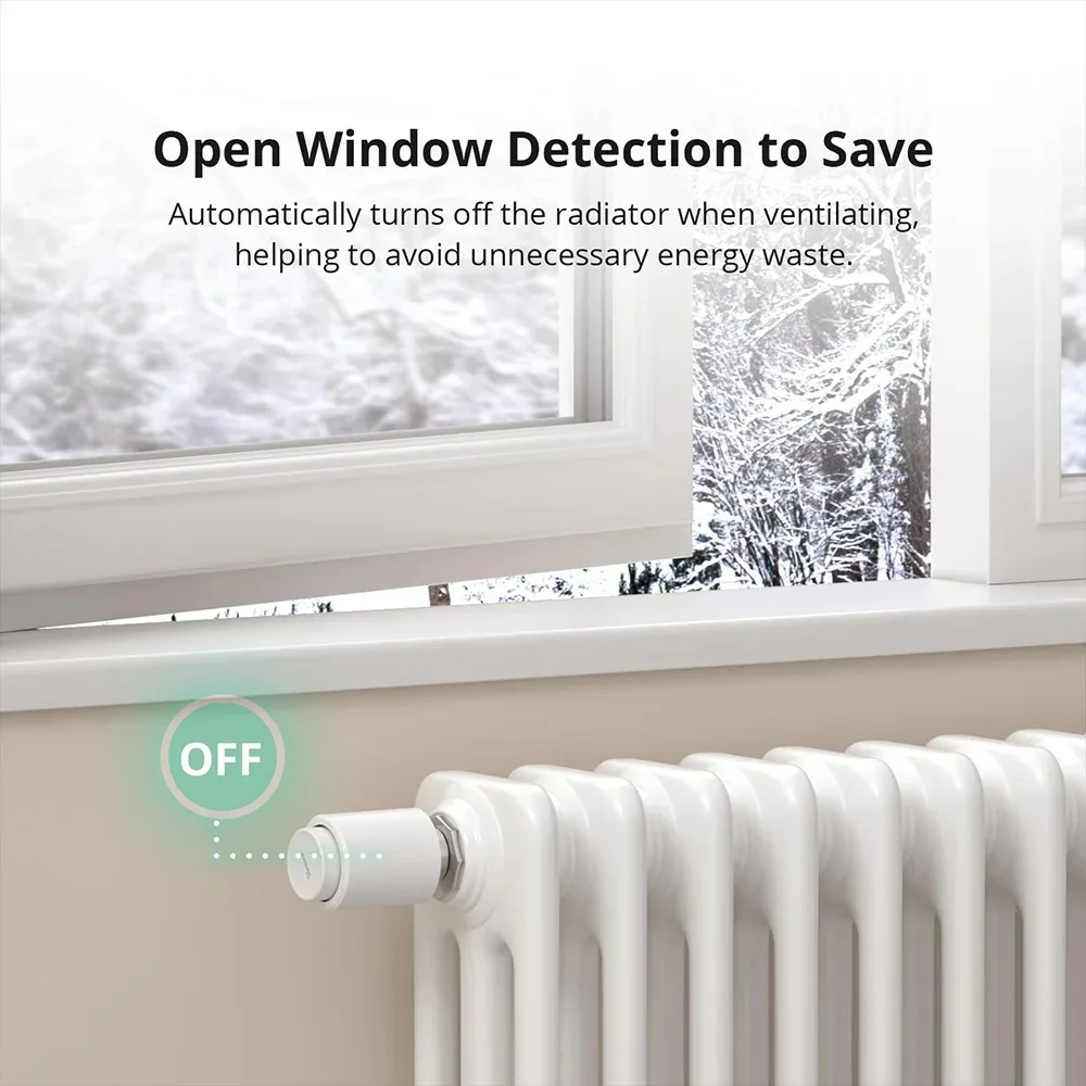 SONOFF TRVZB Zigbee Thermostatic Radiator Valve Dongle E Bridge P Smart Home Heating Froest Protection Remote Group Control view 2
