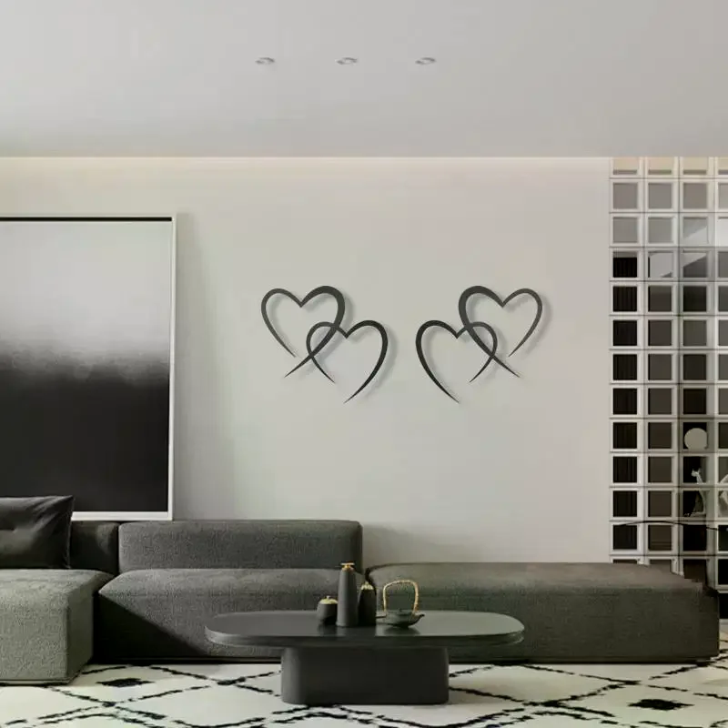 

Metal Heart Wall Decoration Infinite Love Metal Art Couple Decoration Valentine's Day Decoration
