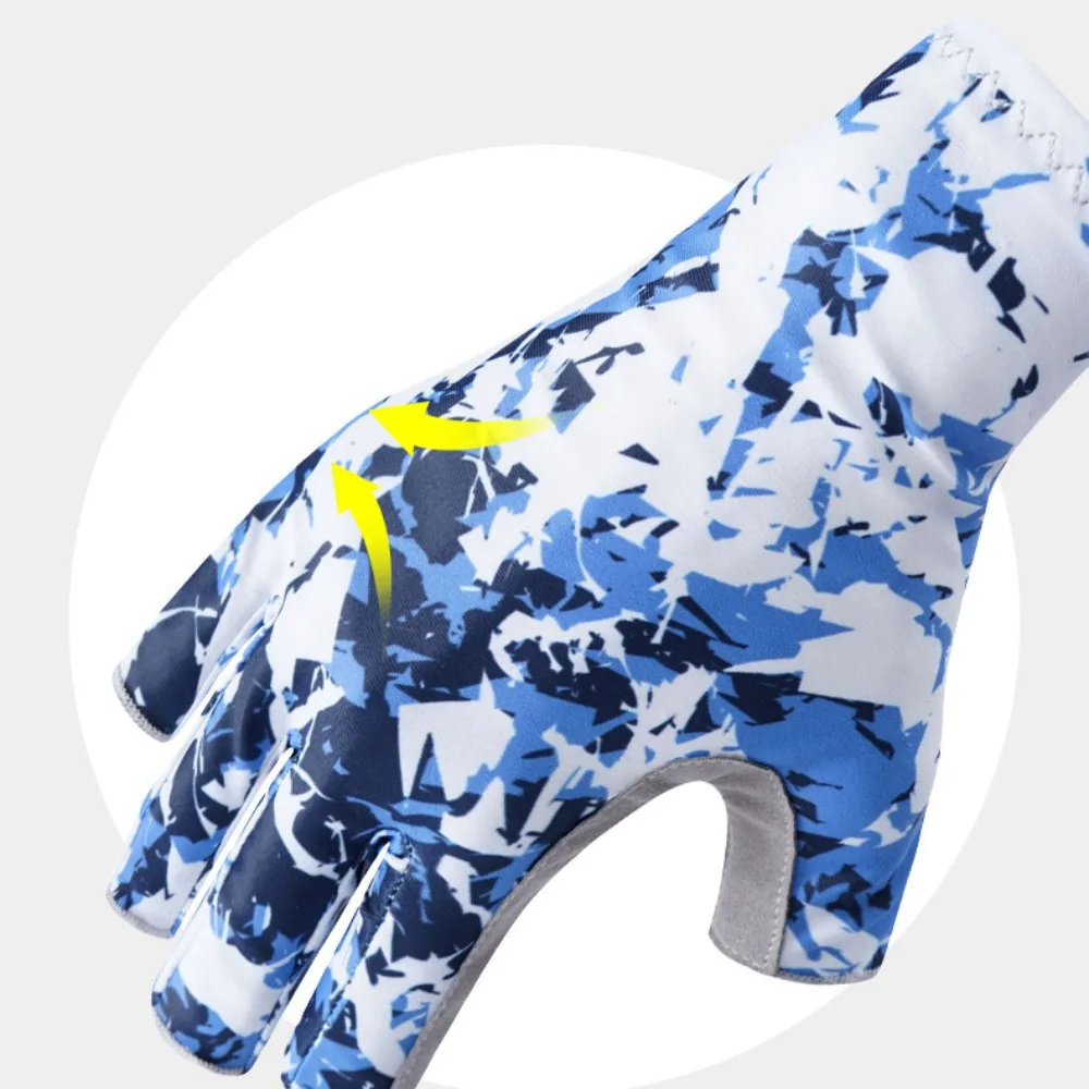 

Sun Protection Half Finger Fishing Gloves Fingerless Summer Sunscreen Fingerless Fishing Gloves Anti-Slip Half-finger
