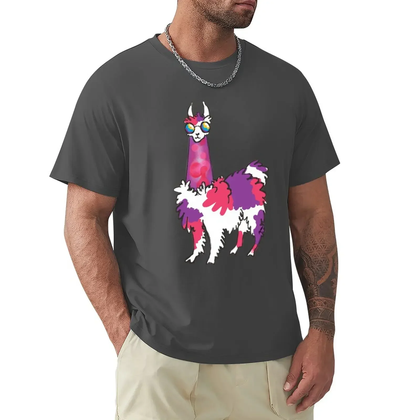 

Llama Llava Llamp T-Shirt oversized t shirt customs design your own mens graphic t-shirts big and tall