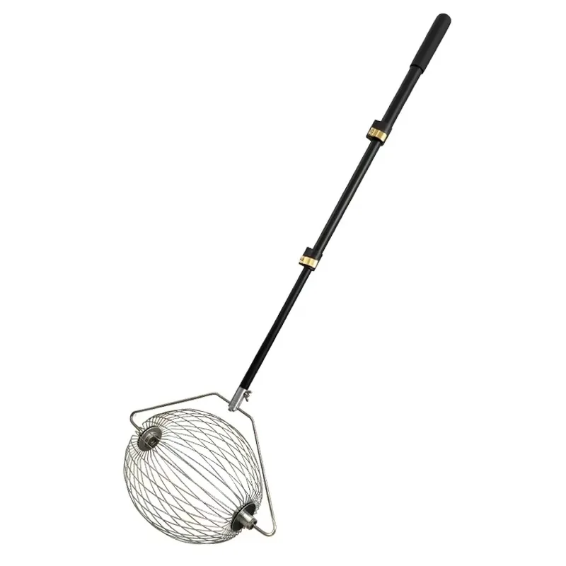 Retractable Telescopic-Handle Stainless Steel Portable Adjustable Tennis Ball Picker, 6 in 1 Multi-Function Tool