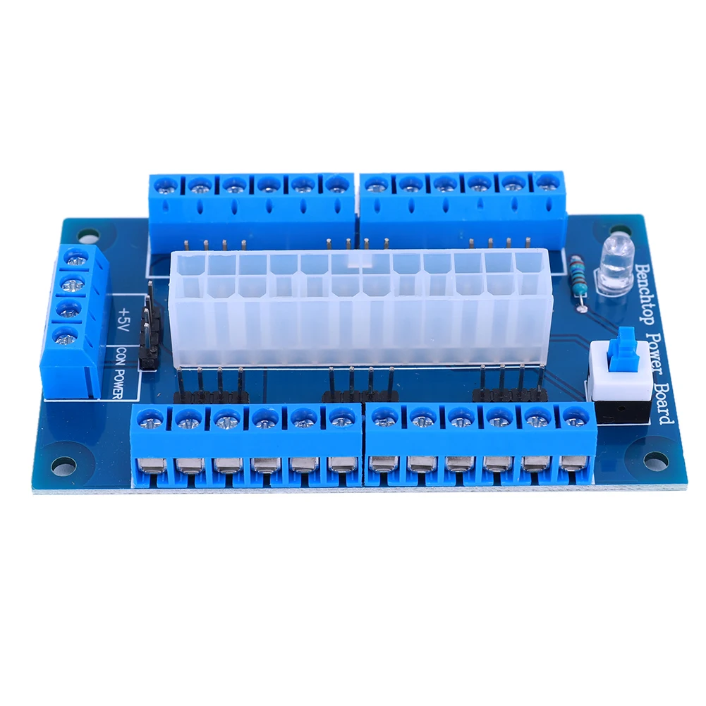 

24/20Pin DC Power Adapter Board Module for ATX Adapter Power Breakout Board Module Electronic DC Power Supply Breakout Module