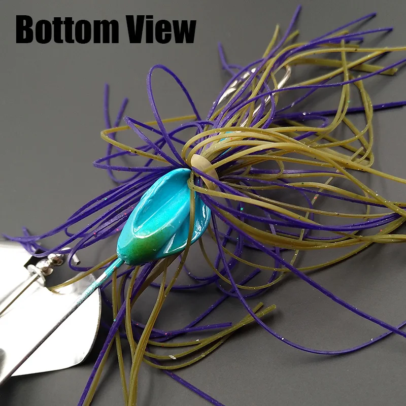 wusanban Lunker Spinner Baits Hard Fishing Lure about 20g Noisy Buzz Rotating Blade Bubble Vibration Propeller Trolling Wobblers - view 5