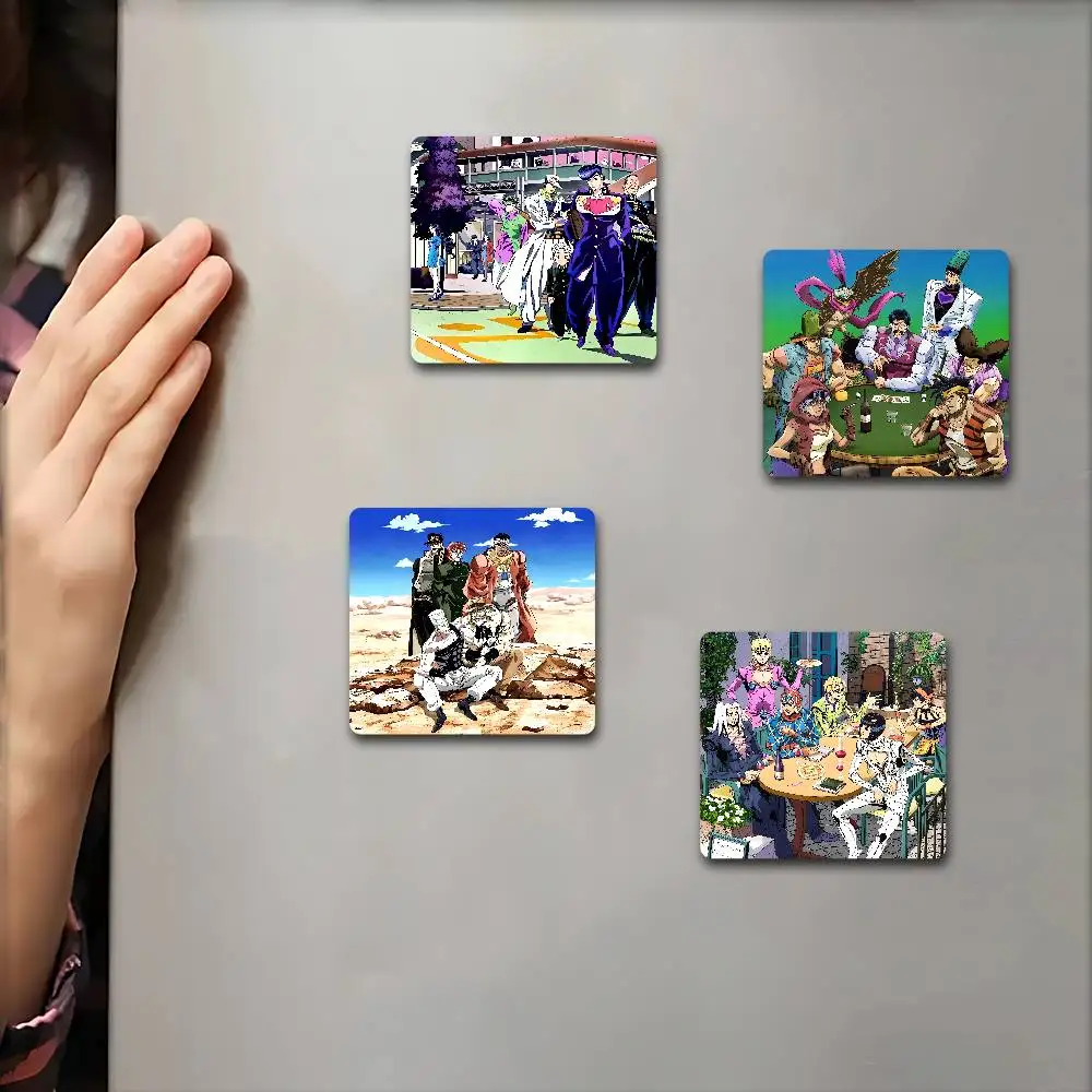 ملصقات مربعة مغناطيسية لصور المغامرة الغريبة من جوجوس، هدية تذكارية لديكور المنزل