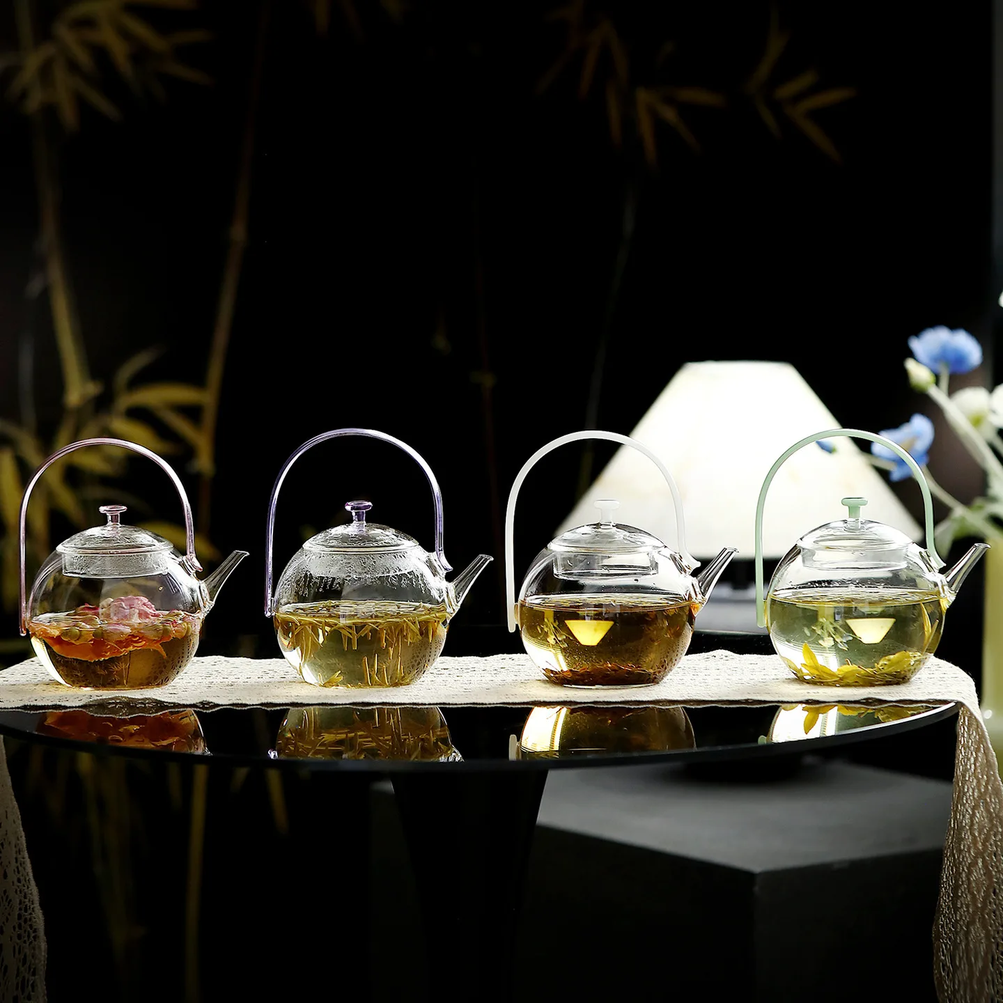 Heat-resistant Glass Teapot High Borosilicate Kung Fu Tea Set 700ml Teapot Green Cold Brew Pot Tea Infuser Tea Kettle