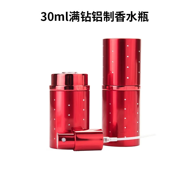 60 X Empty 30Ml Travel Refillable Red Perfume Atomizer Spray Bottle Empty Anodized Aluminum Perfume Sub-Bottle