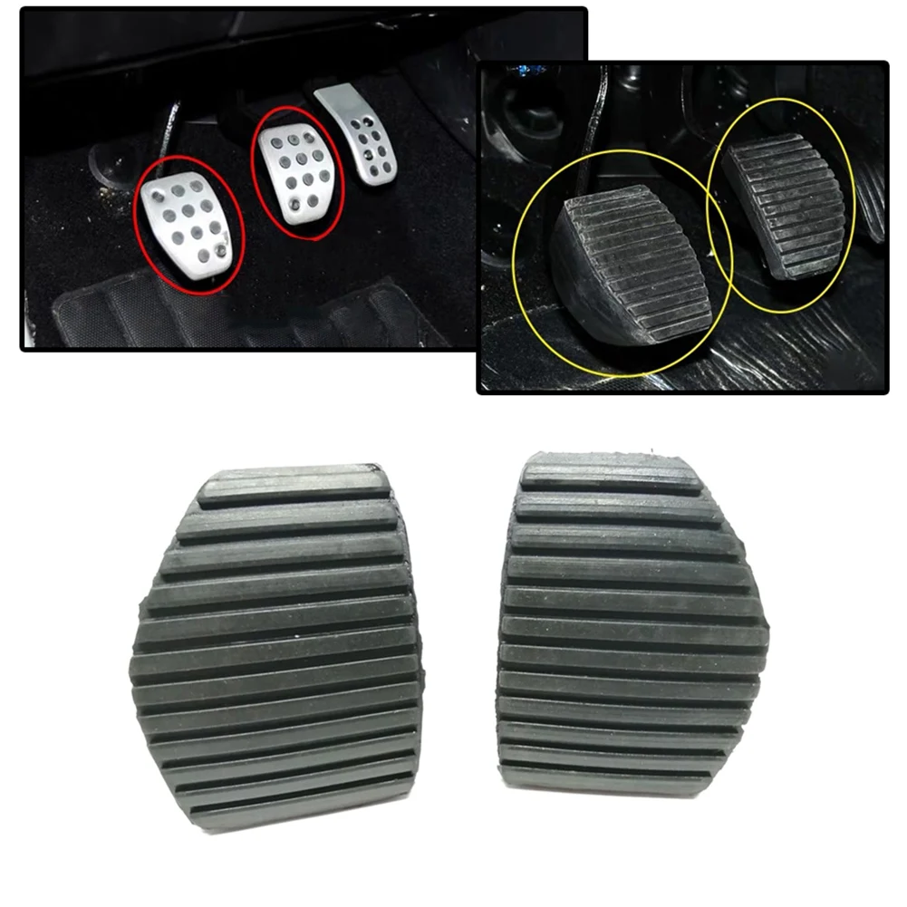 2X Clutch Brake Pedal Rubber Cover Anti-Skid Pads for Peugeot 208 2008 301 307 308 Citroen C5 C3 Picasso 213026 450417