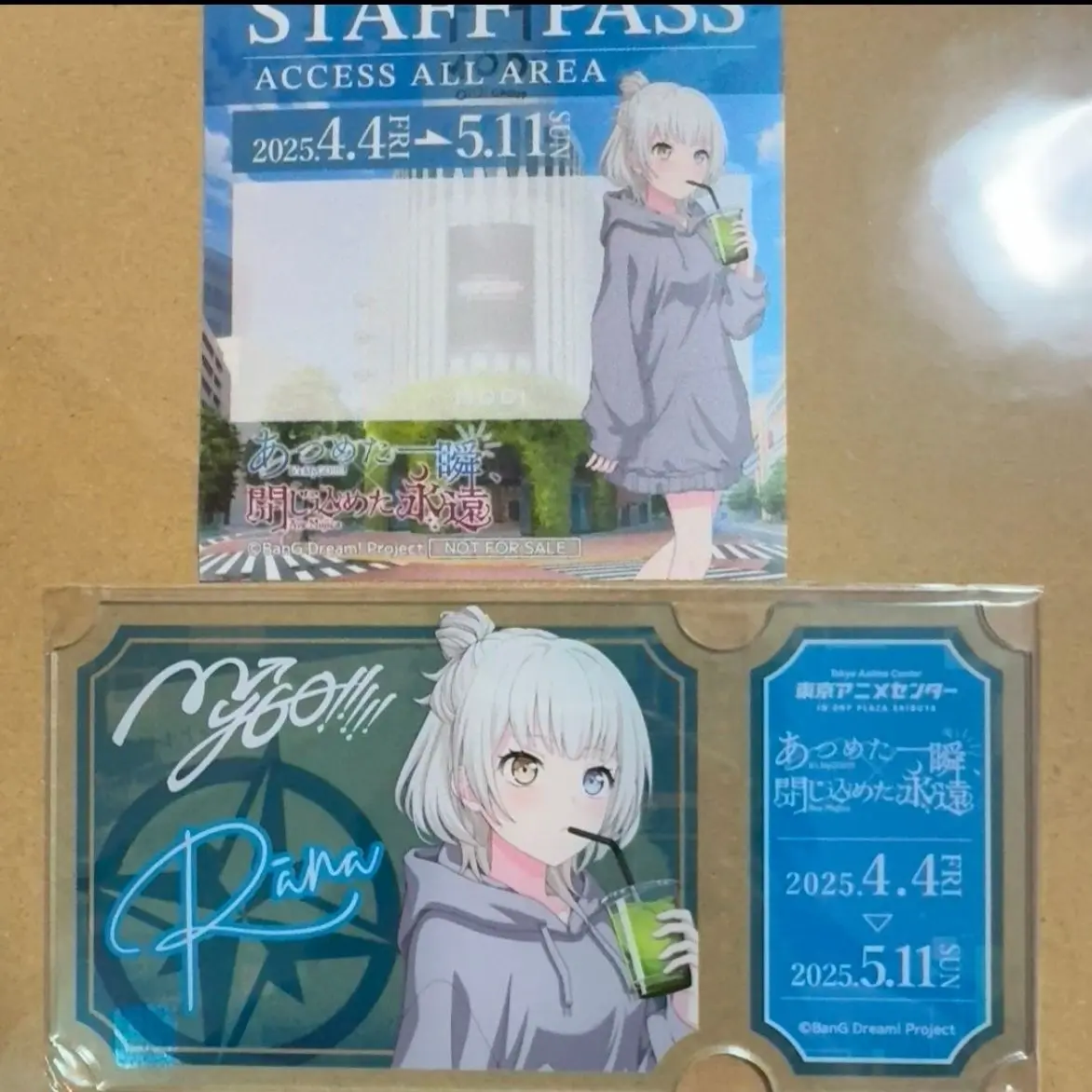 

Anime BanG Dream Rana Kaname Cosplay Acrylic Stubs Ornament Anime Lovers Collect Birthday Gifts