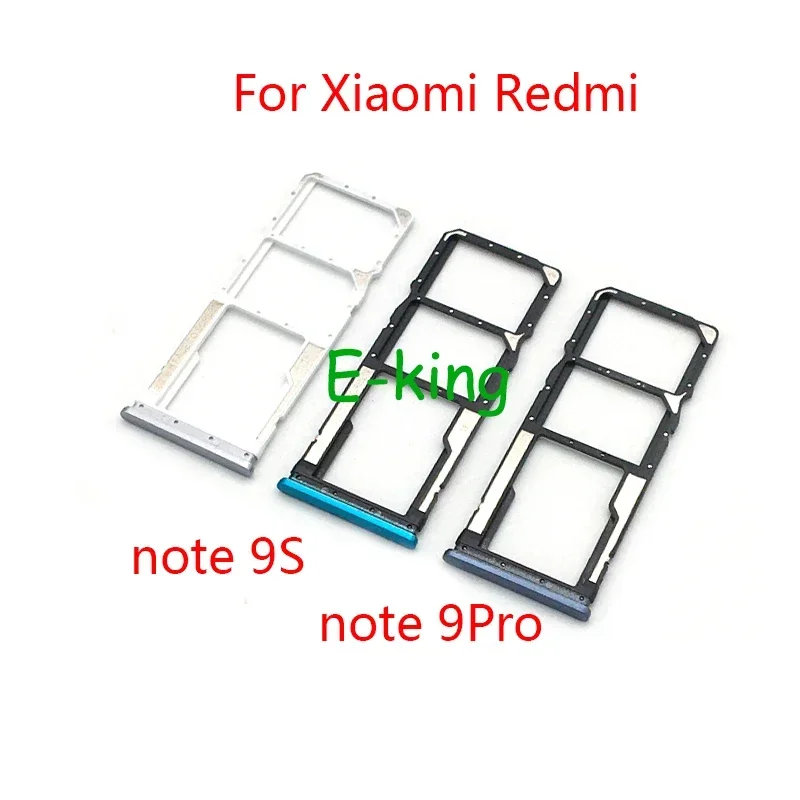 

Sim Tray Holder For Xiaomi Redmi Note 9 9s Pro SIM Card Tray Slot Holder Adapter Socket Repair Parts