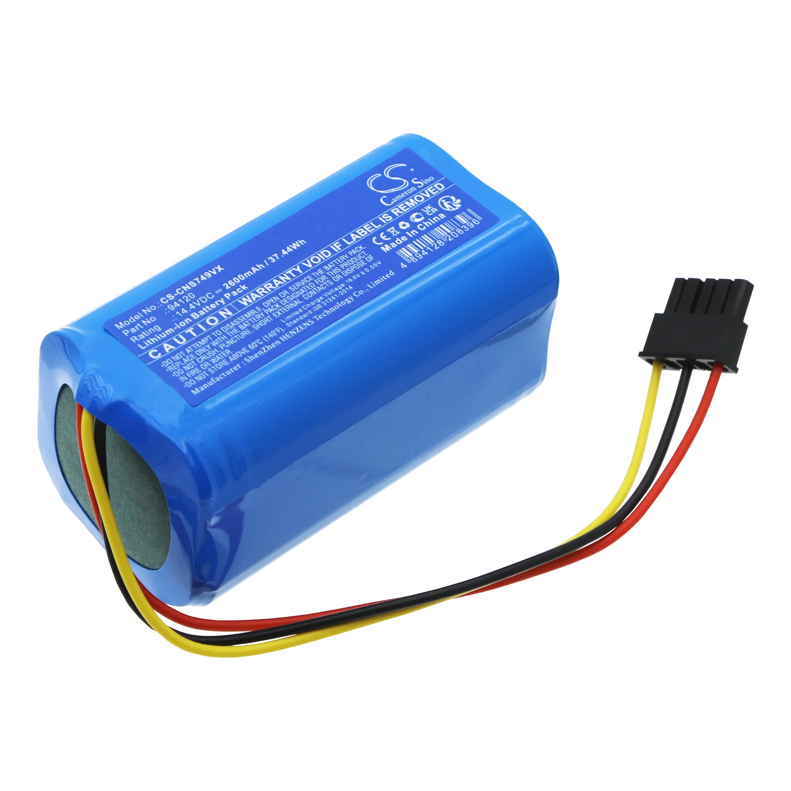 

CS Replacement Battery For CECOTEC Conga 7490 Ultimate, Conga 7490 Ultimate Genesis 94120 2600m