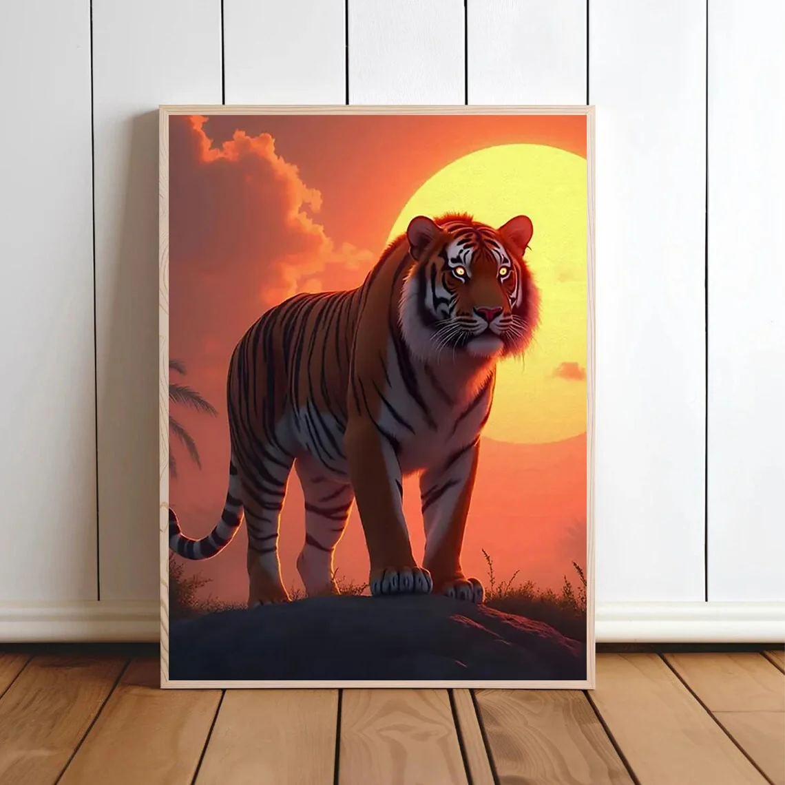 1 pièce, toile spirituelle Iram sans cadre de 12x16 pouces – Art sur la liberté culturelle et l'identité tamale, décoration murale créative et amusante pour la maison, la chambre à coucher