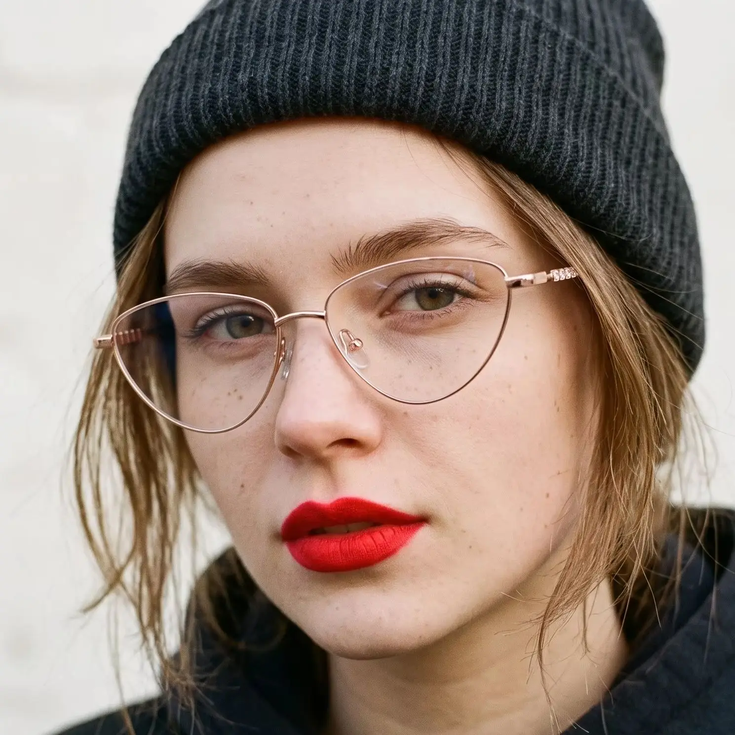 Women's Cat Eye New Myopia Prescription Glasses  Simple Design Geometric Anti Blue Light Reading Glasses Women Customizable Lens