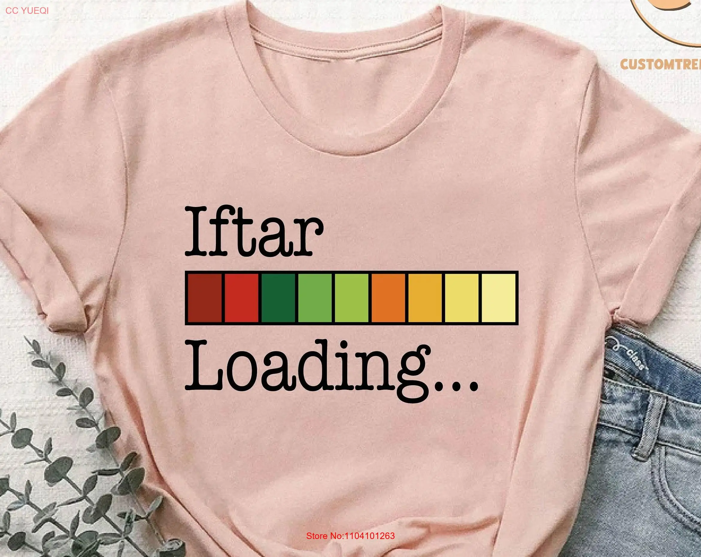 Iftar Loading T Shirt Ramadan Kareem Fasting Mubarak Clothing Happy s 2024 Islamic long or short sleeves