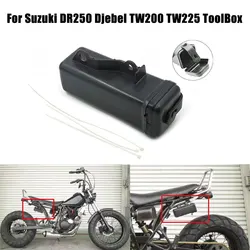 For Suzuki DR250 Djebel TW200 TW225 ToolBox Motorcycle Waterproof Pit Dirt Trail Tool Box storage Case Off-Road Tool Container