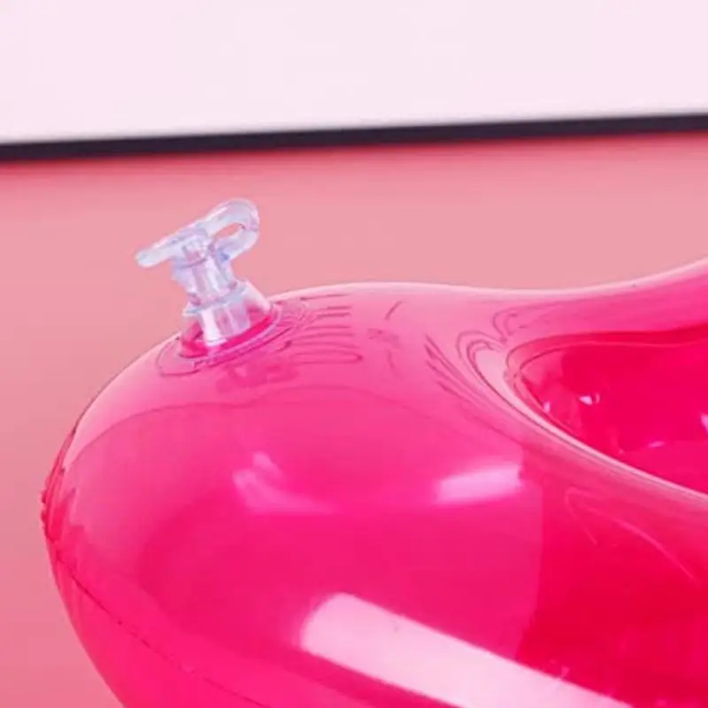 Inflatable Drink Holder Heart Shape Inflatable Cup Holder PVC Inflatable Lightweight Floated Table For Beach PartiesRiver Spa