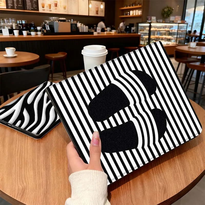 

Black Red Striped Art Pattern For Honor Tab Tablet MagicPad 3 6 7 X8 V7 V8 8 9 X9 X8a X9a 10 Pro Inch 2020 2021 Tablet Case