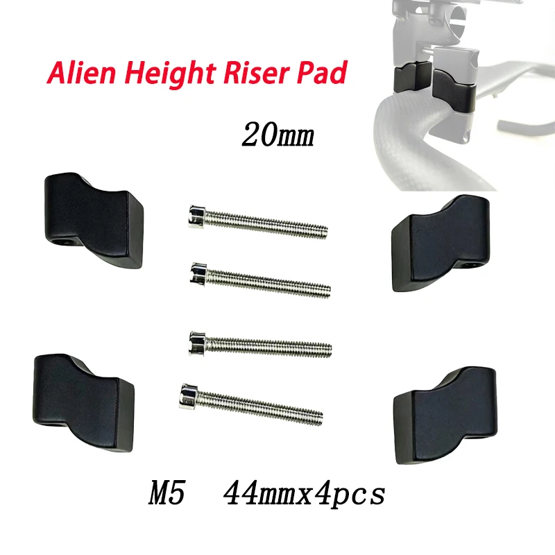 new TT Handlebar Parts Bicycle Rest Bar Riser Spacers 10/20mm Rising Spacer Clamp mtb Road Bike Accessories Round or irregular