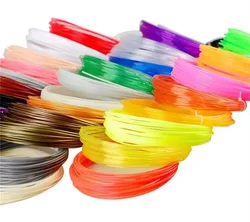 Moq. order 5 Stück 10m Pla 3D-Druck Filament 1,75mm Material Drucker Stift Hoch temperatur leuchtende Filamente