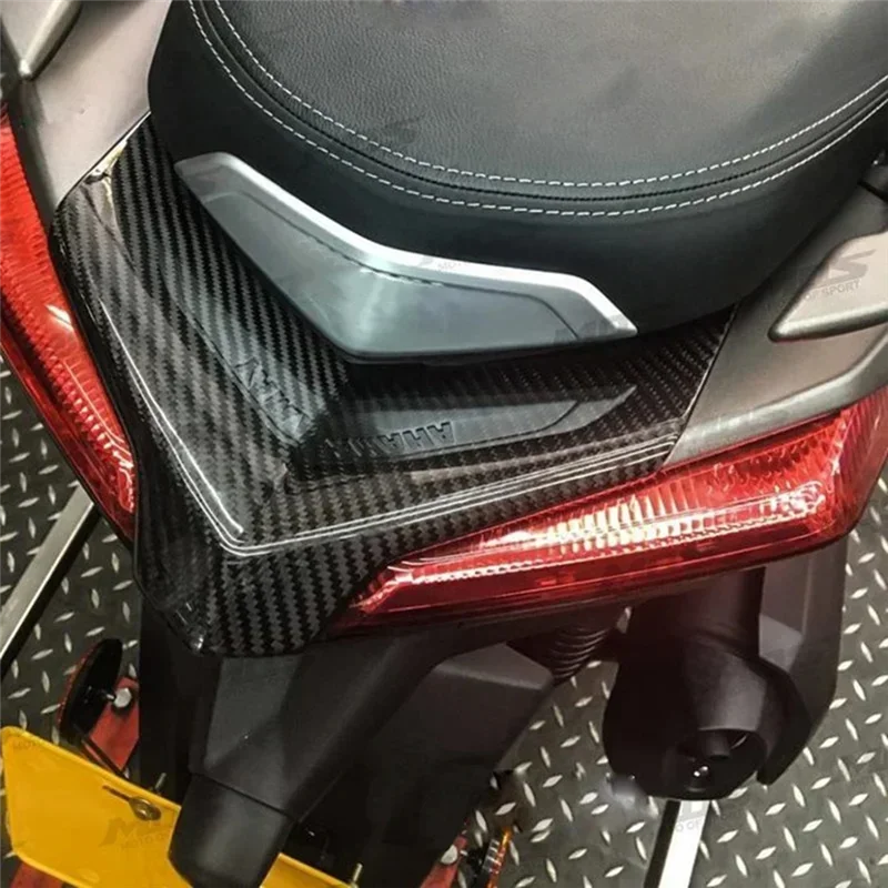 

NEW-Motorcycle Tail Wing Carbon Fiber Upper Taillight Cover Protective Decor For Xmax250 Xmax300