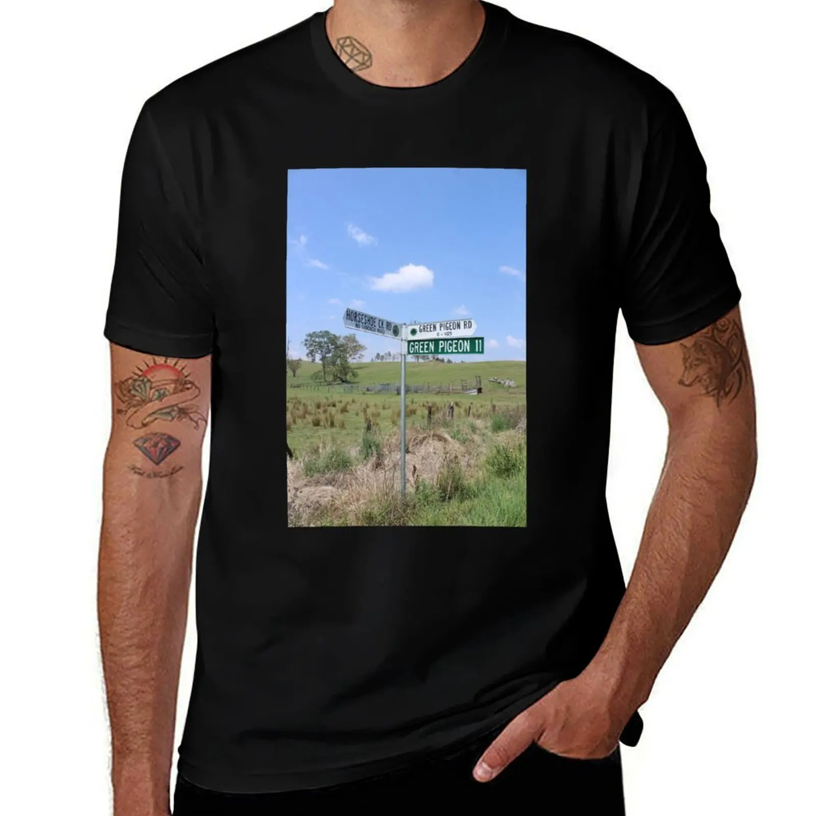 

Green pigeon T-Shirt custom t-shirts funny gifts Aesthetic clothing Men's t shirts