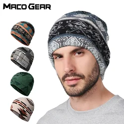 Winter Warm Beanies Cycling Cap Fleece Windproof Ear-cover Sports Running Ski Hiking Camping Snowboard Soft Slouchy Skull Caps