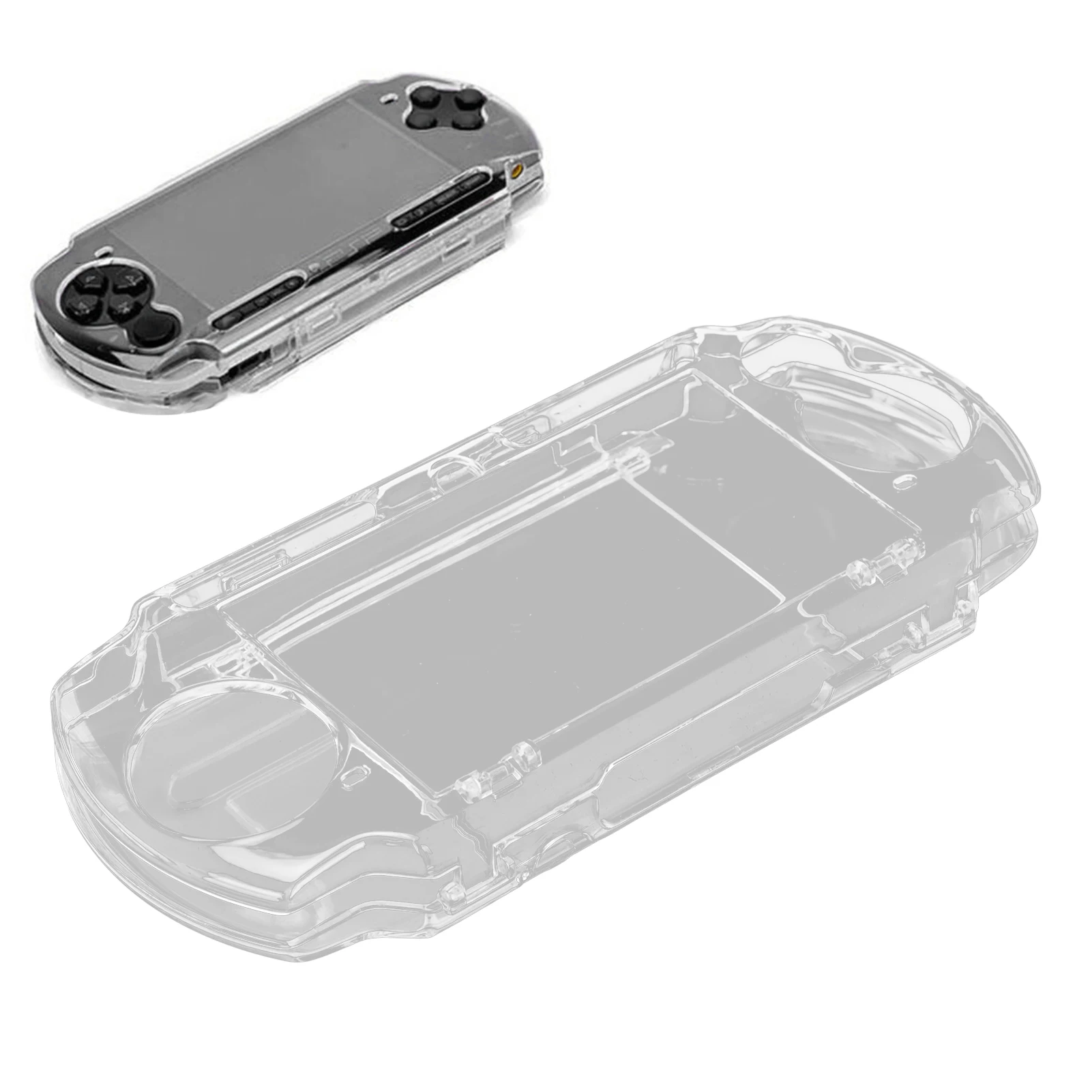 Protective Case Scratch Resistant Prevent Slipping with Movie Bracket for PSP2000/3000 Transparent Stylish Protector Accessories