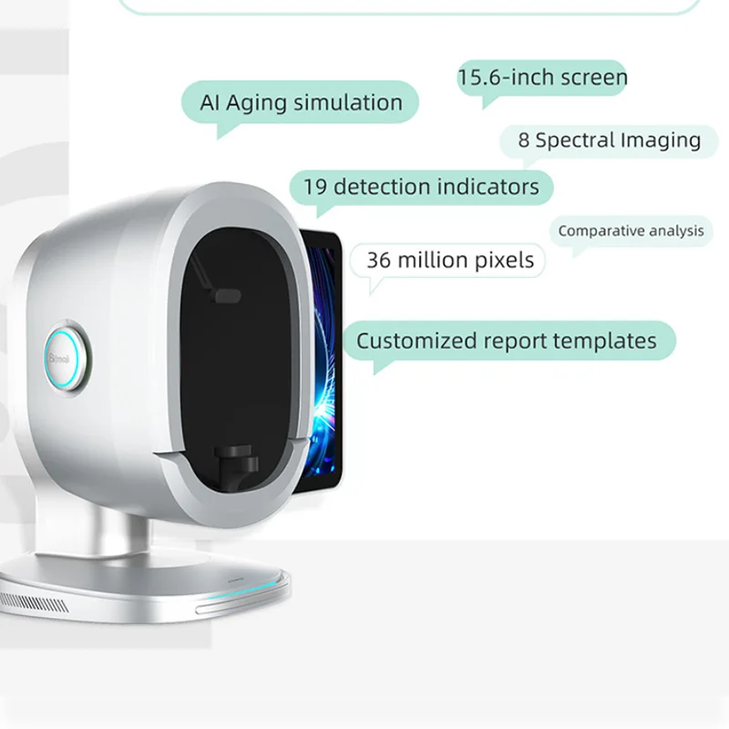 2025 Hot Sale 3D Skin Scanner AI Facial Analyzer 12M X HD Camera 9 Light Spectrum Professional Skin Diagnosis Device