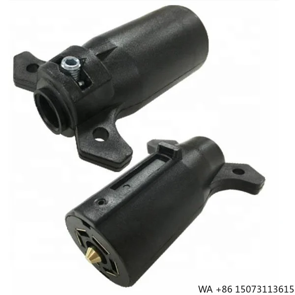 

4-контактный плоский разъем для прицепа с 4-контактным лезвием и крышкой из ПВХ для караванов-грузовиков